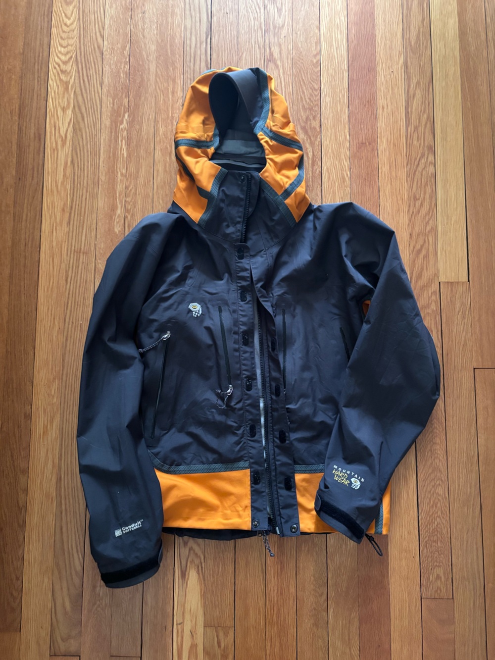 Mountain Hardwear Black and Orange Men's Conduit Jacket